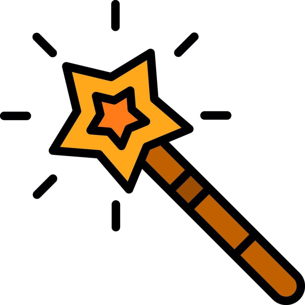 Magic Wand  Vector Icon Design