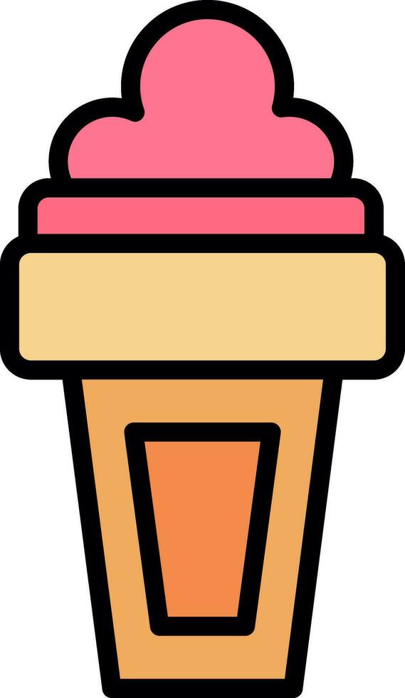 Ice Cream  Vector Icon Design