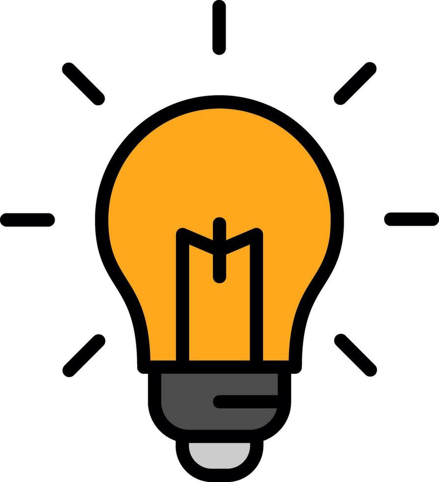 Led Bulb  Vector Icon Design