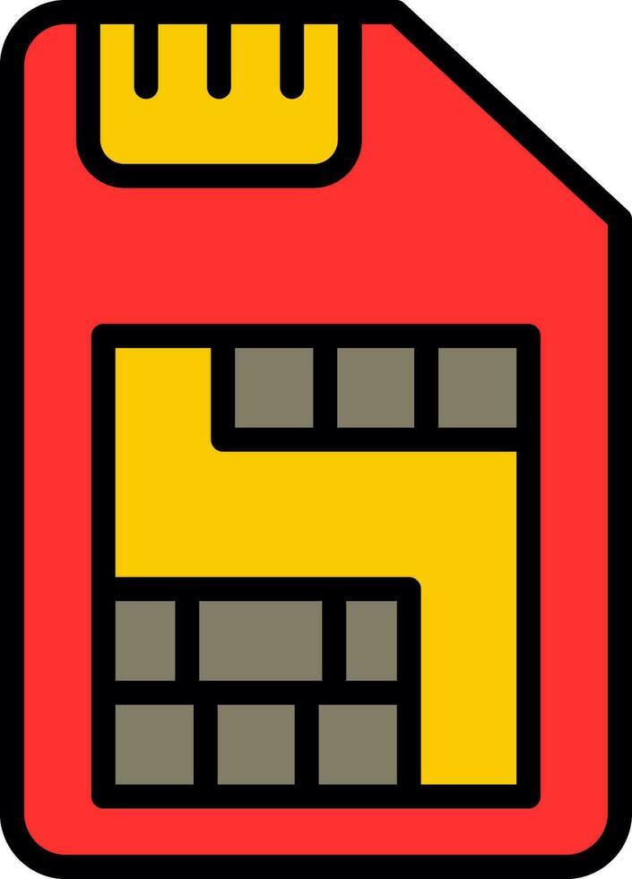 Sim Card  Vector Icon Design