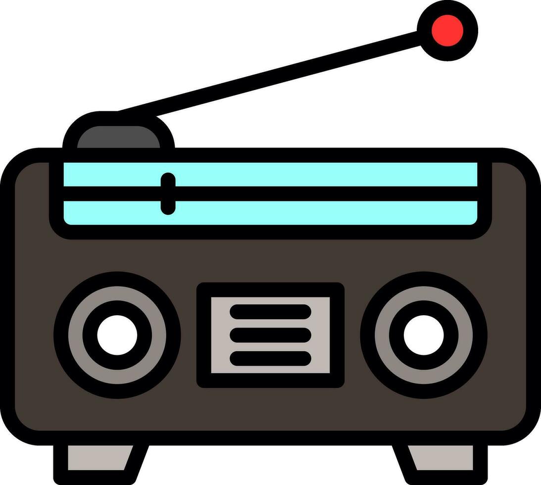 radio vector icono diseño