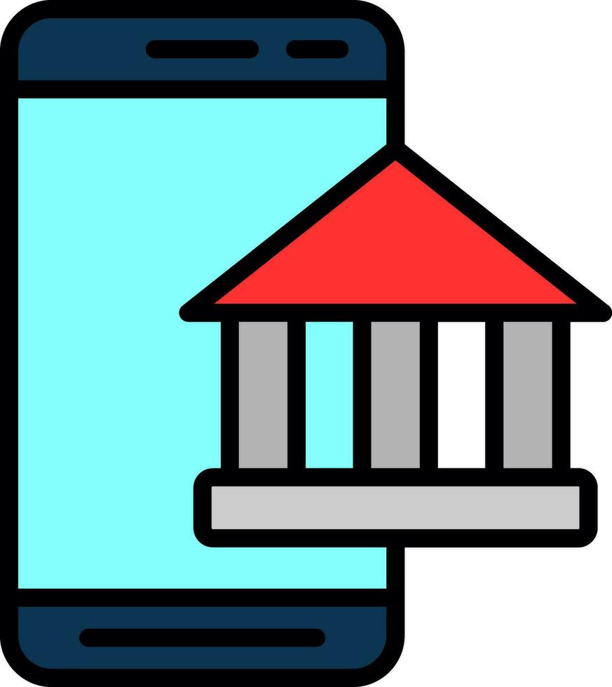 Mobile Banking  Vector Icon Design