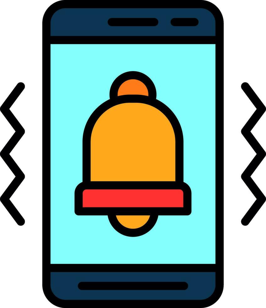 Mobile Vibrate  Vector Icon Design