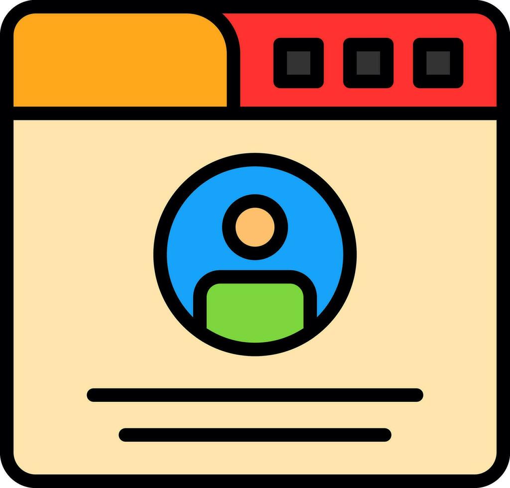 Profile  Vector Icon Design