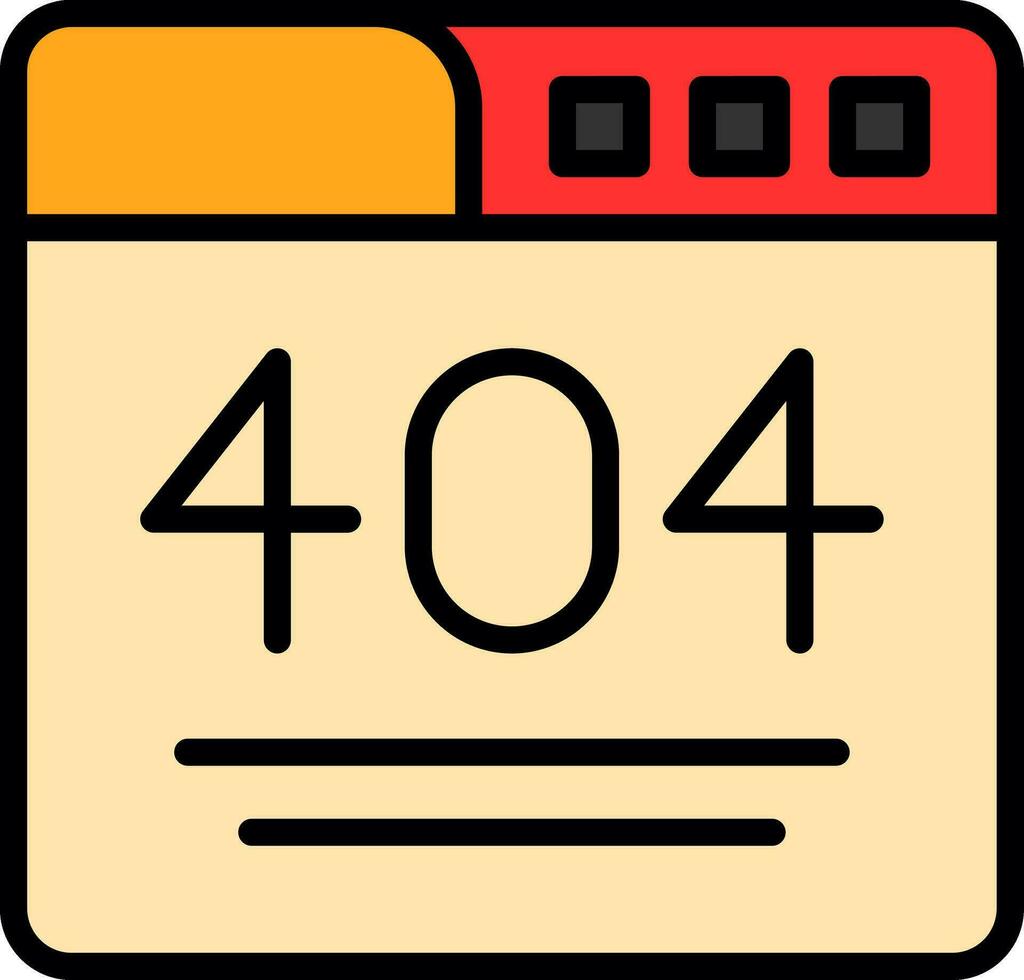 404 Error  Vector Icon Design