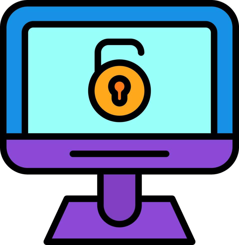 Unlock  Vector Icon Design
