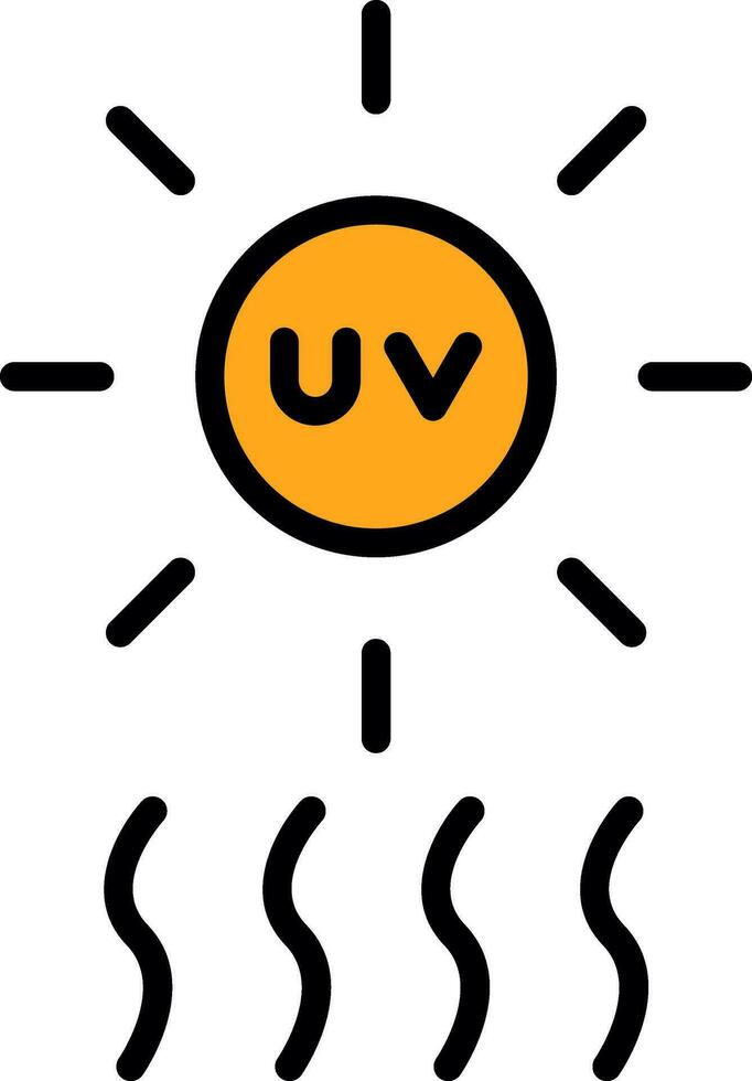 uv vector icono diseño