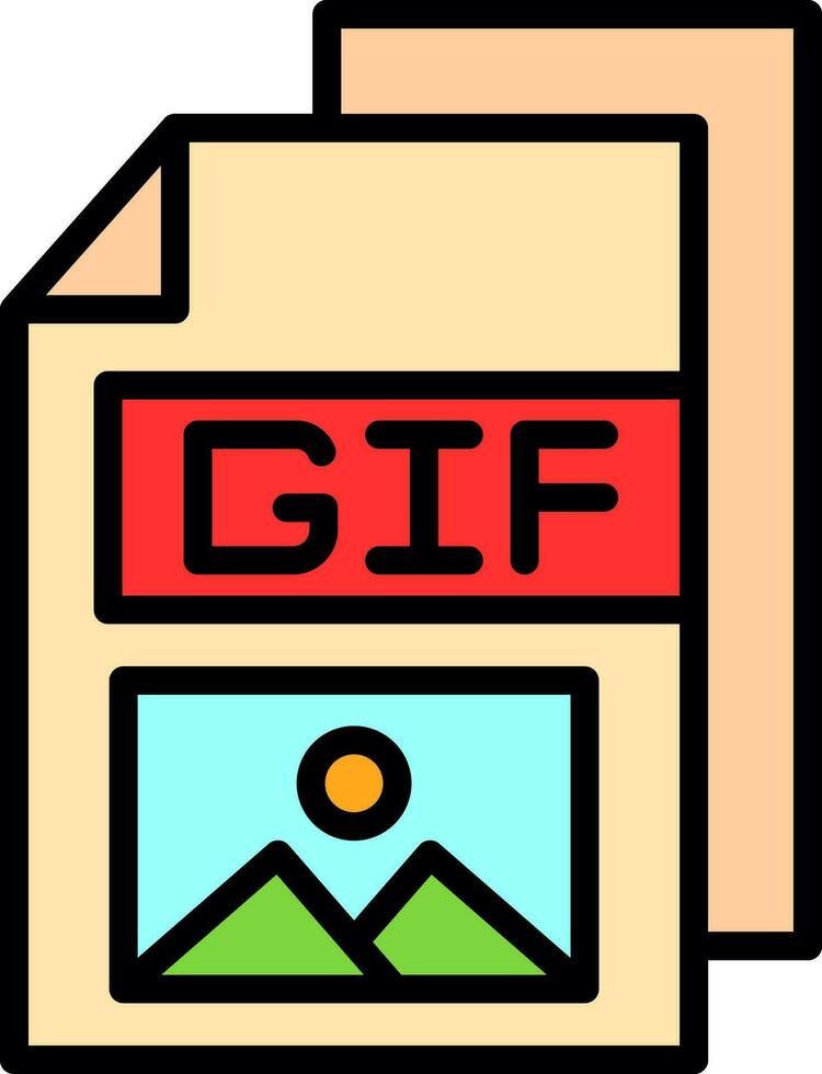 gif vector icono diseño