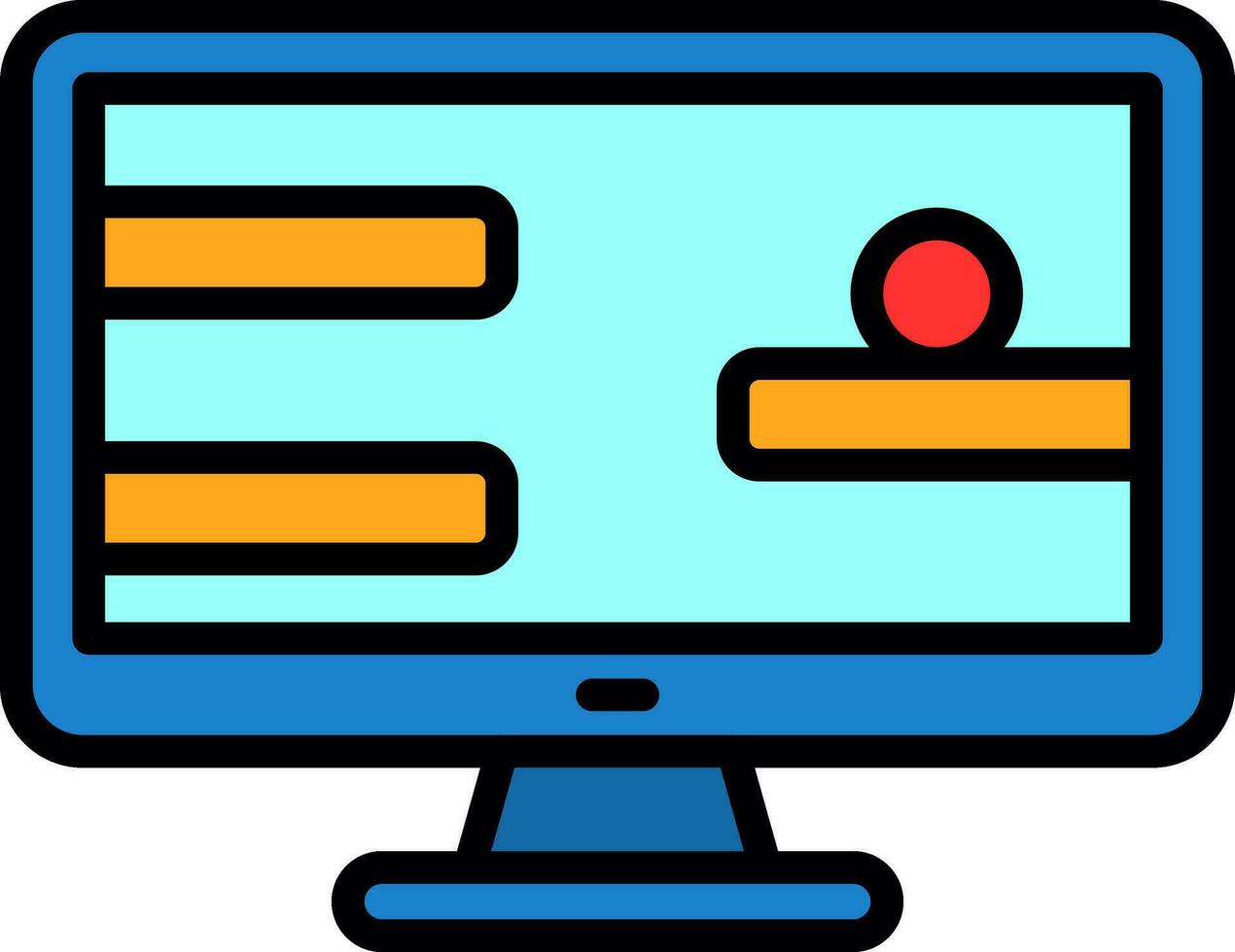 Online Game  Vector Icon Design
