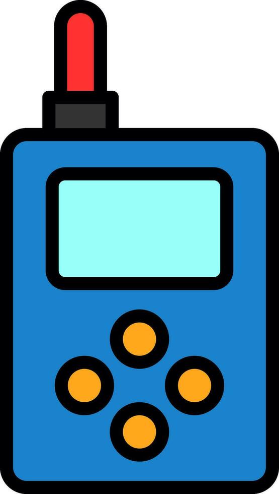 walkie película sonora vector icono diseño