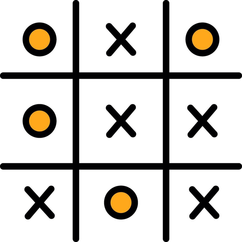Tic Tac Toe  Vector Icon Design