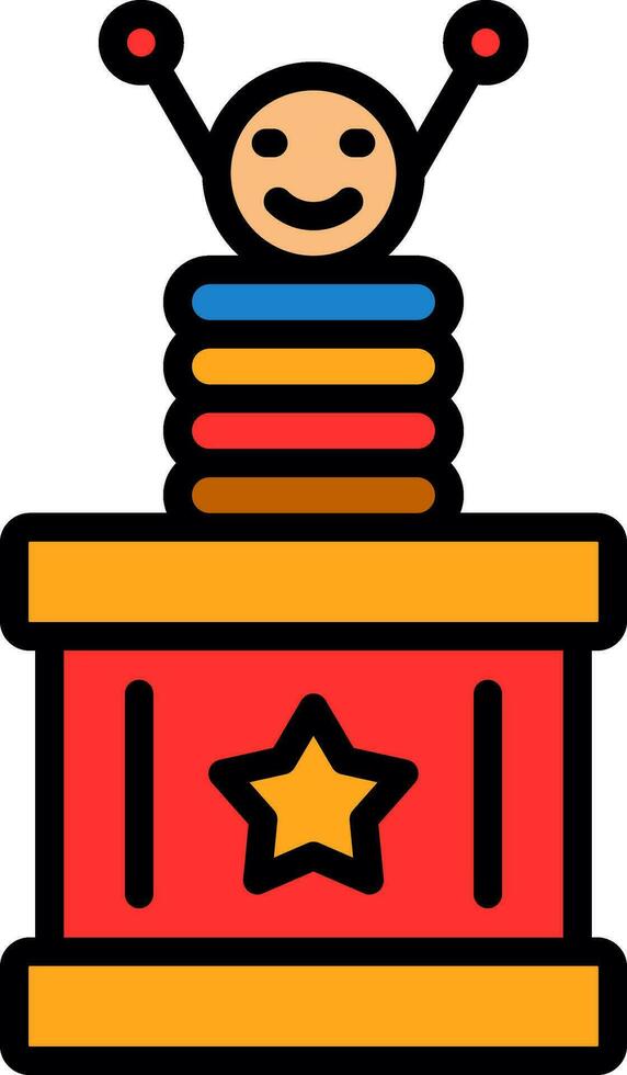Surprise Box  Vector Icon Design