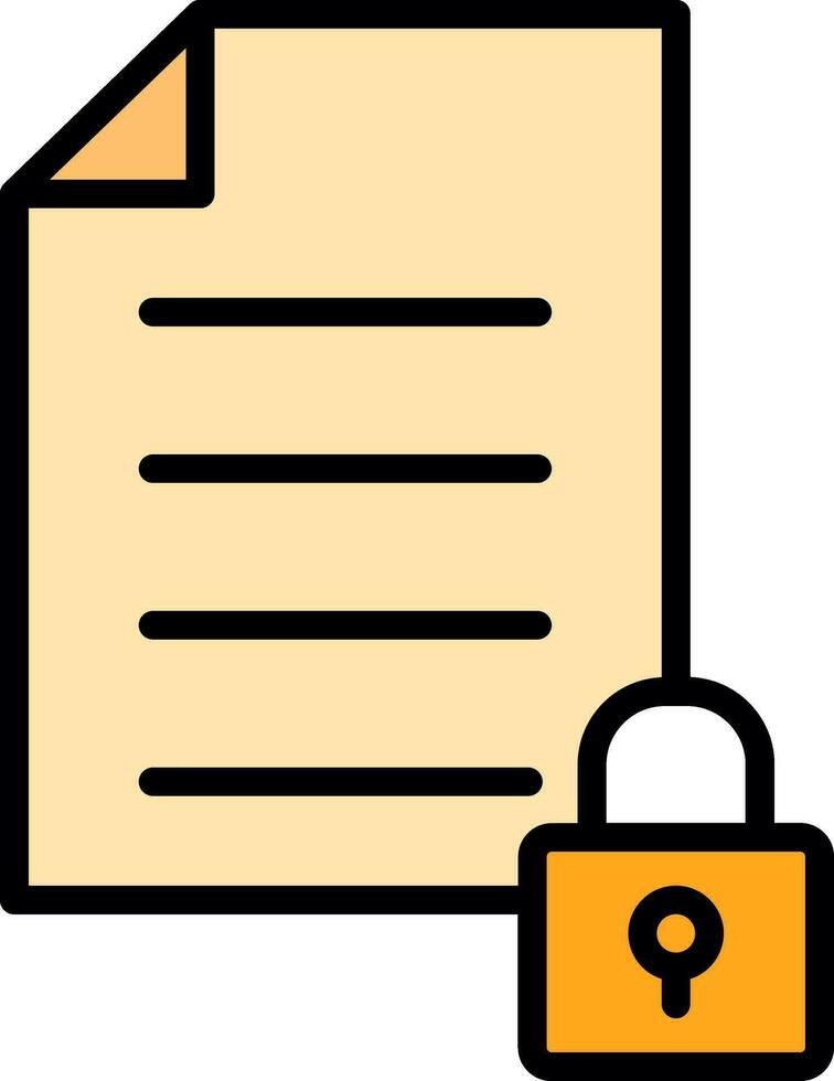 Locked Vector Icon Design