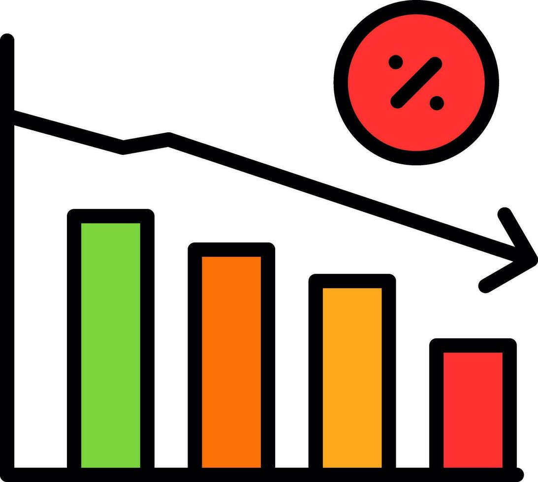 Recession Vector Icon Design
