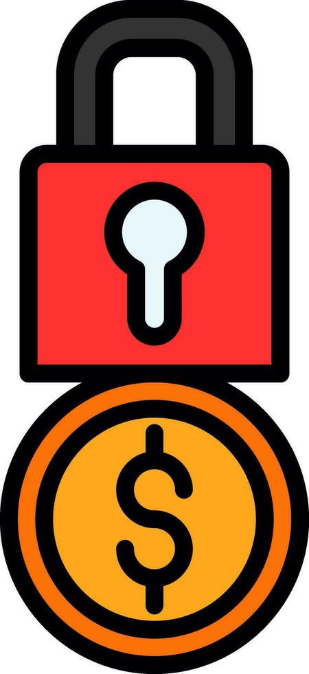 Locked Vector Icon Design