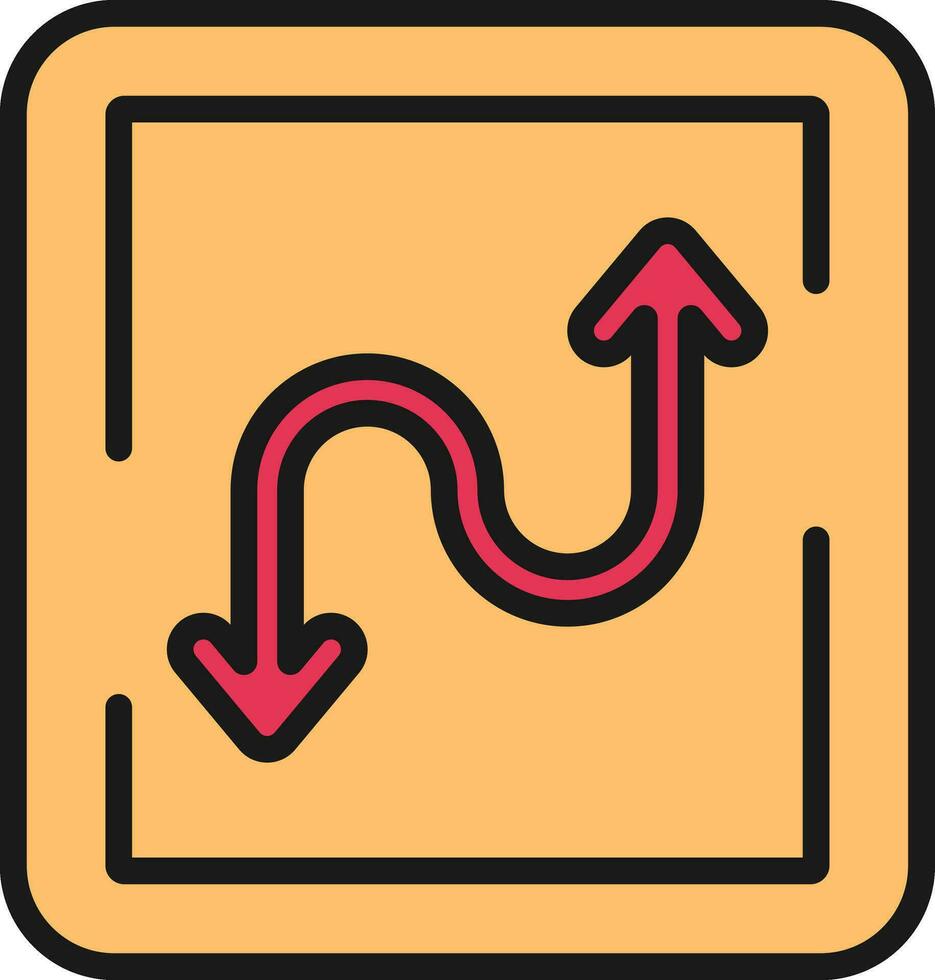 Zigzag Vector Icon Design