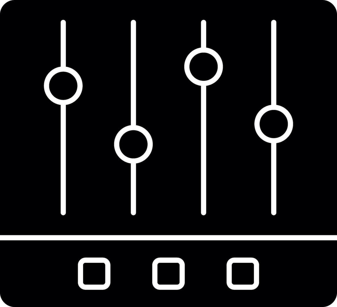 Music Equalizer  Vector Icon Design