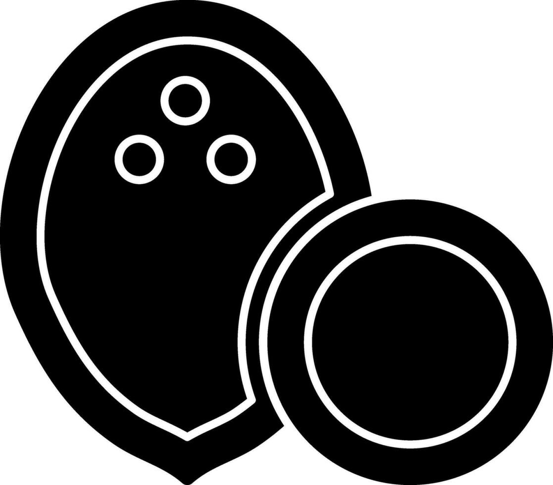 diseño de icono de vector de coco