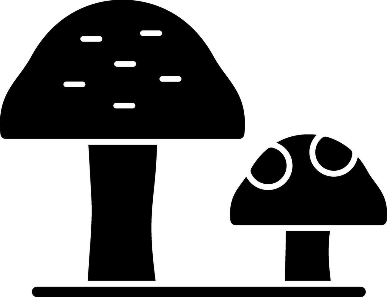 Mushrooms Vector Icon Design