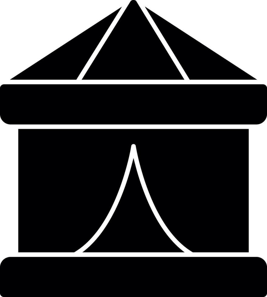 Circus Tent  Vector Icon Design