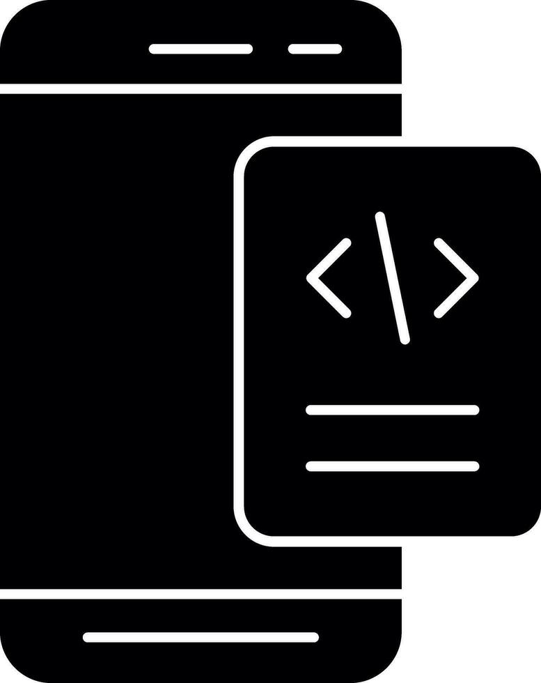 Mobile Coding  Vector Icon Design