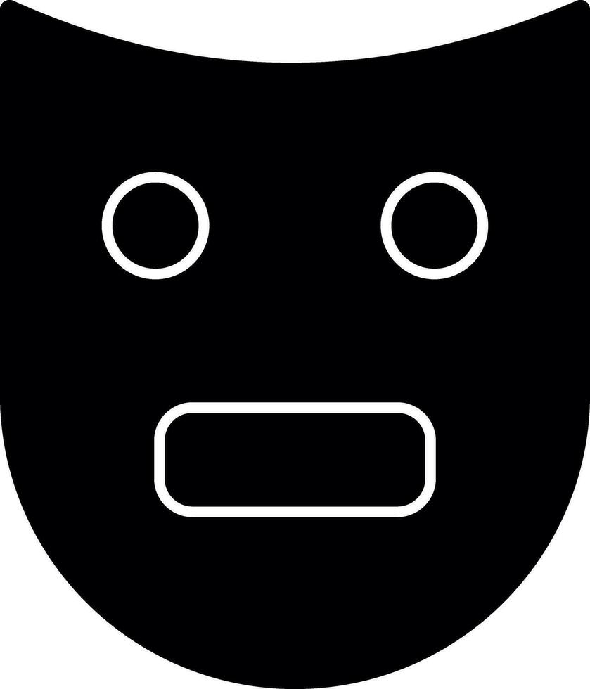 Theatre Mask  Vector Icon Design