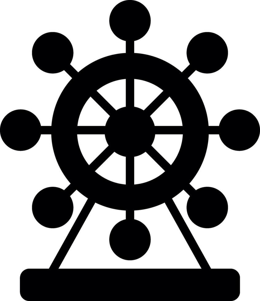 Ferris Wheel  Vector Icon Design