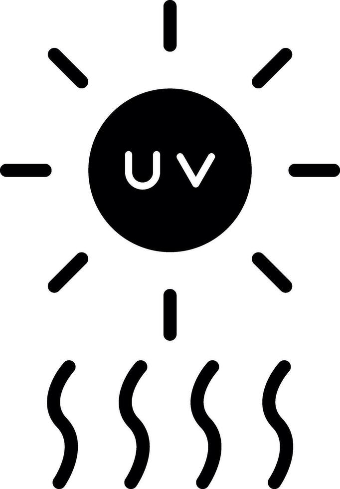 uv vector icono diseño