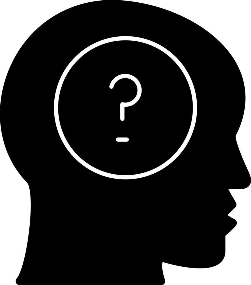 Mental Disorder Vector Icon Design