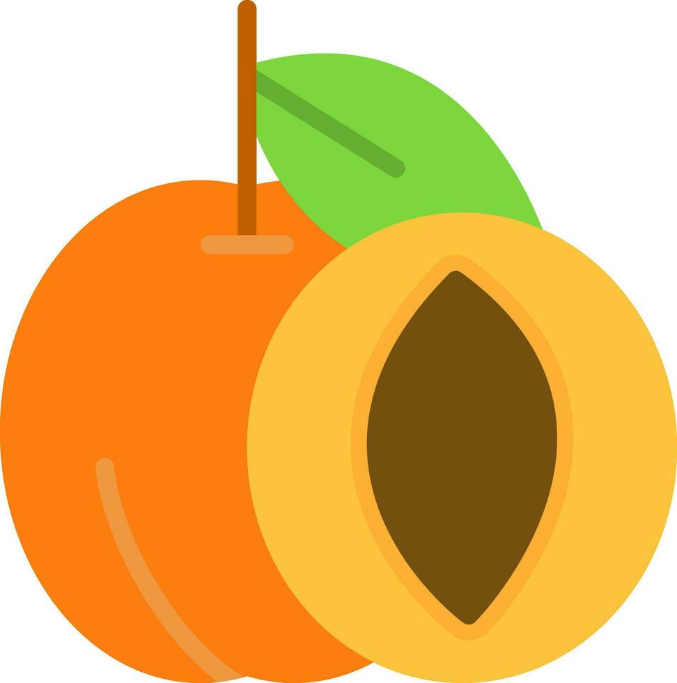 Apricot Vector Icon Design
