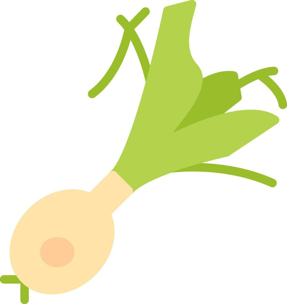 Spring Onion Vector Icon Design