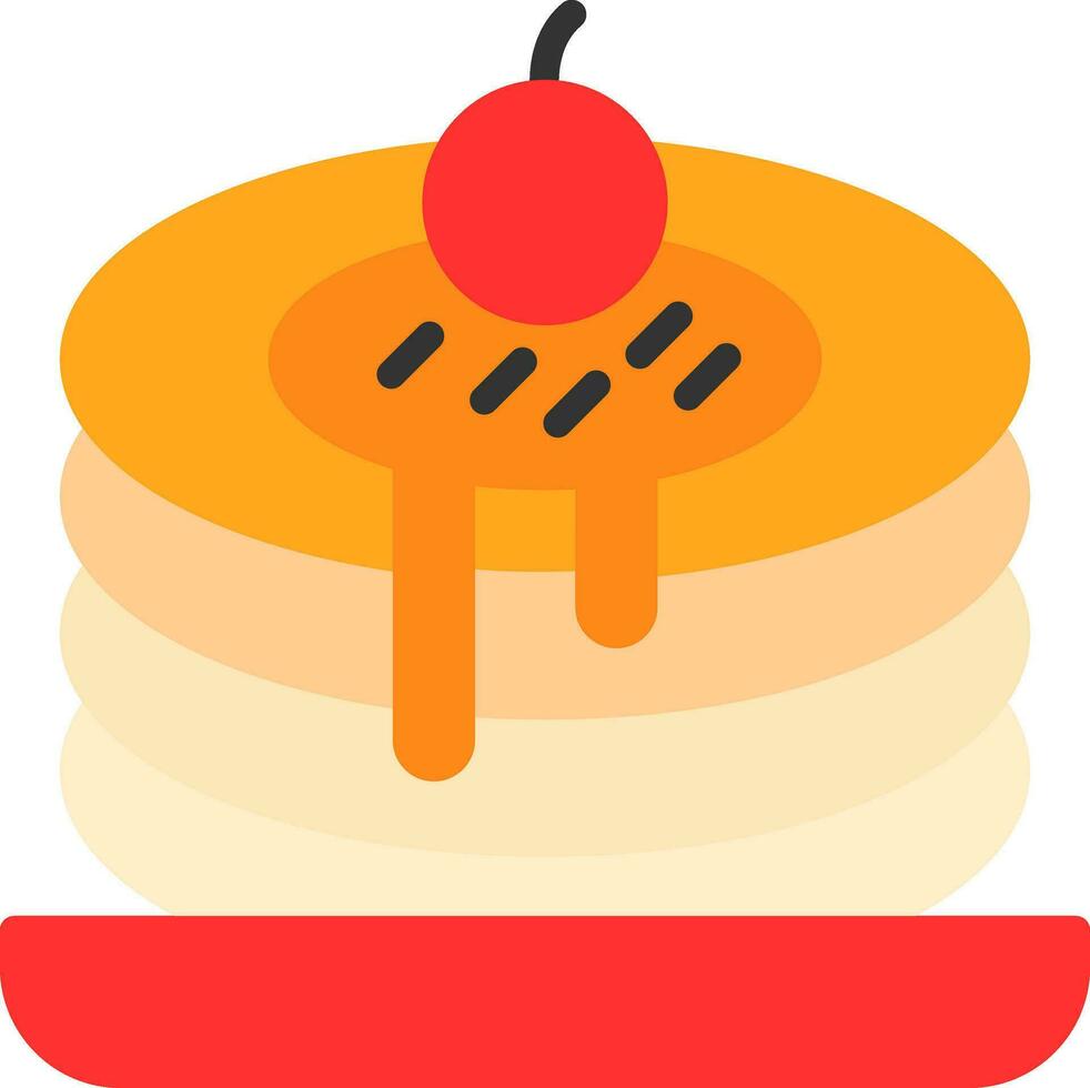 Pancakes Vector Icon Design