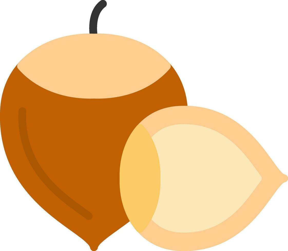 Hazelnut Vector Icon Design