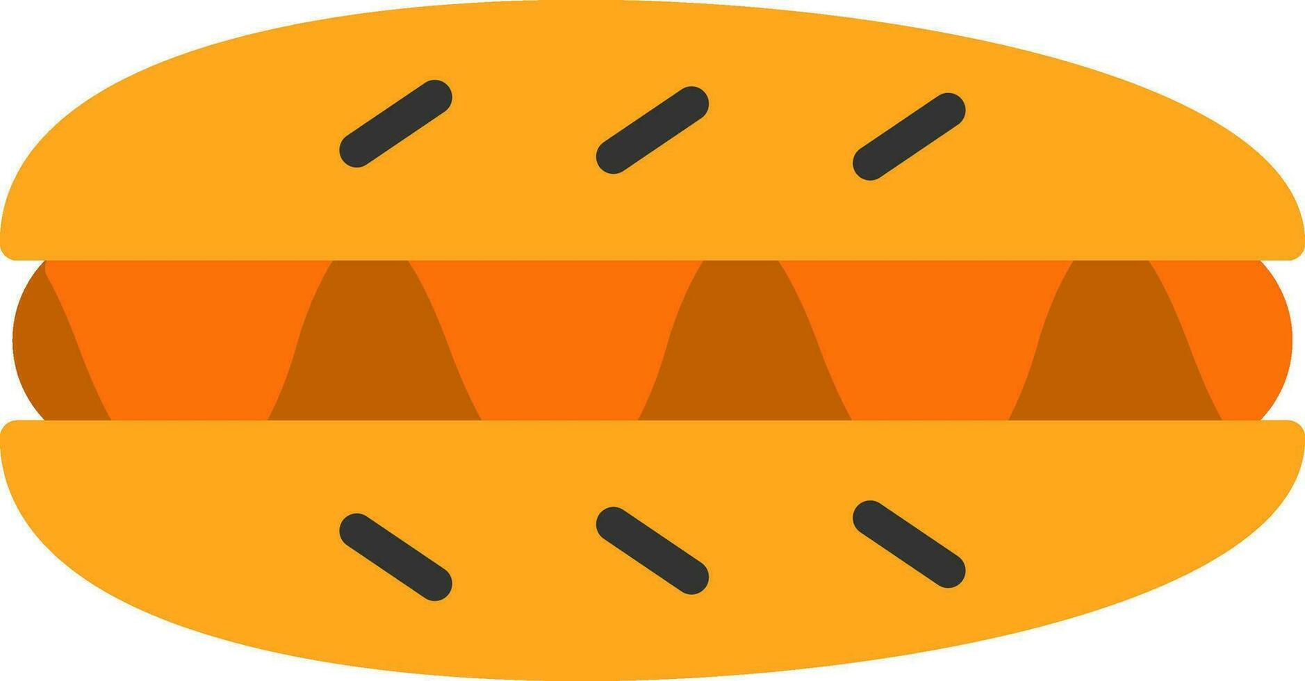 Hot Dog Vector Icon Design