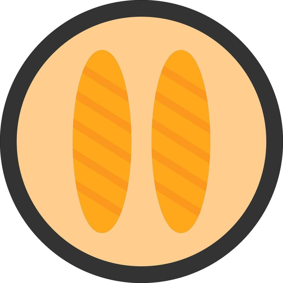 Baguette Vector Icon Design