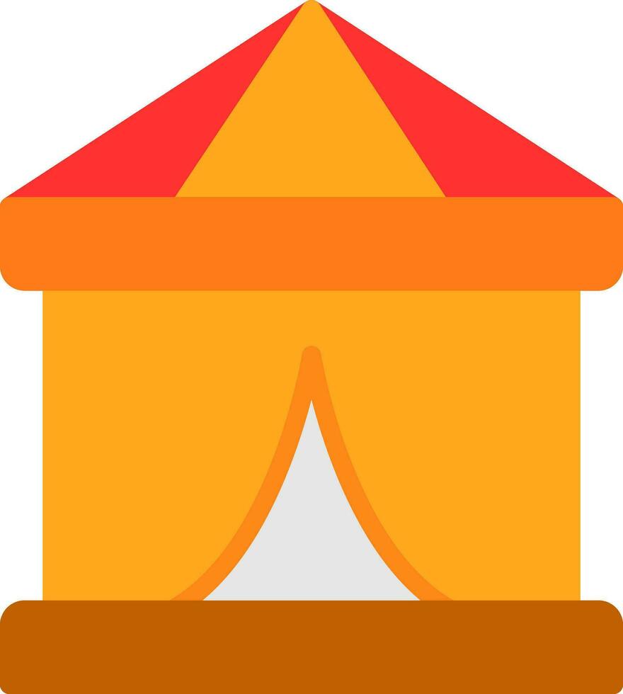 Circus Tent  Vector Icon Design