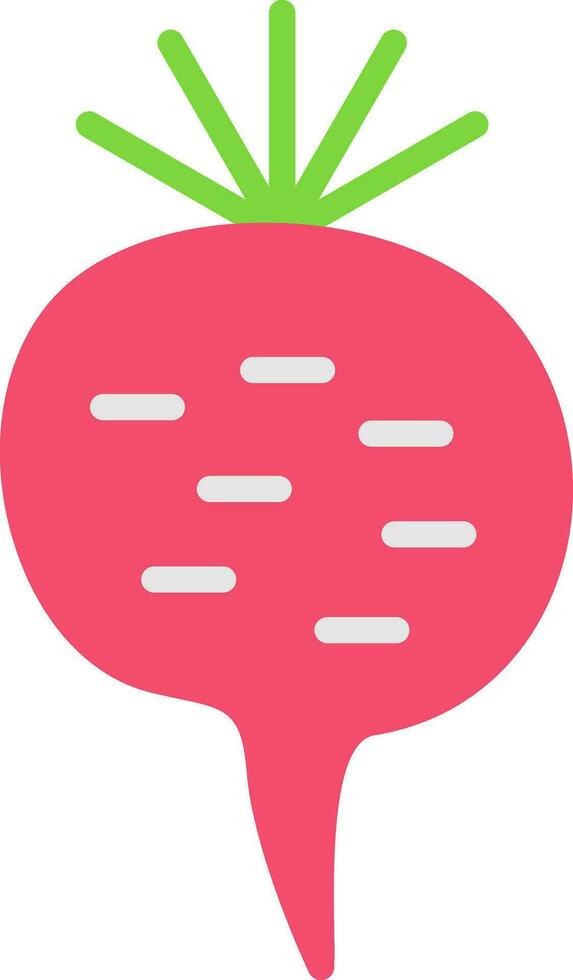 Radish Vector Icon Design