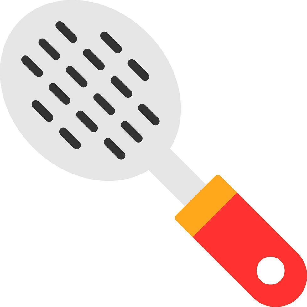 Slotted Spoon Vector Icon Design