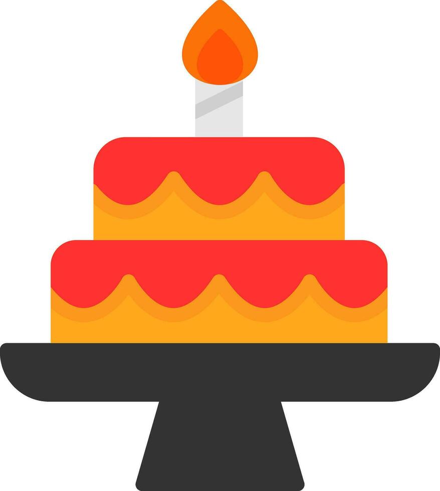 Cake Vector Icon Design