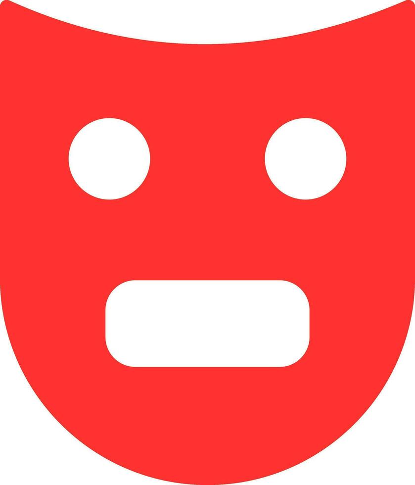Theatre Mask  Vector Icon Design