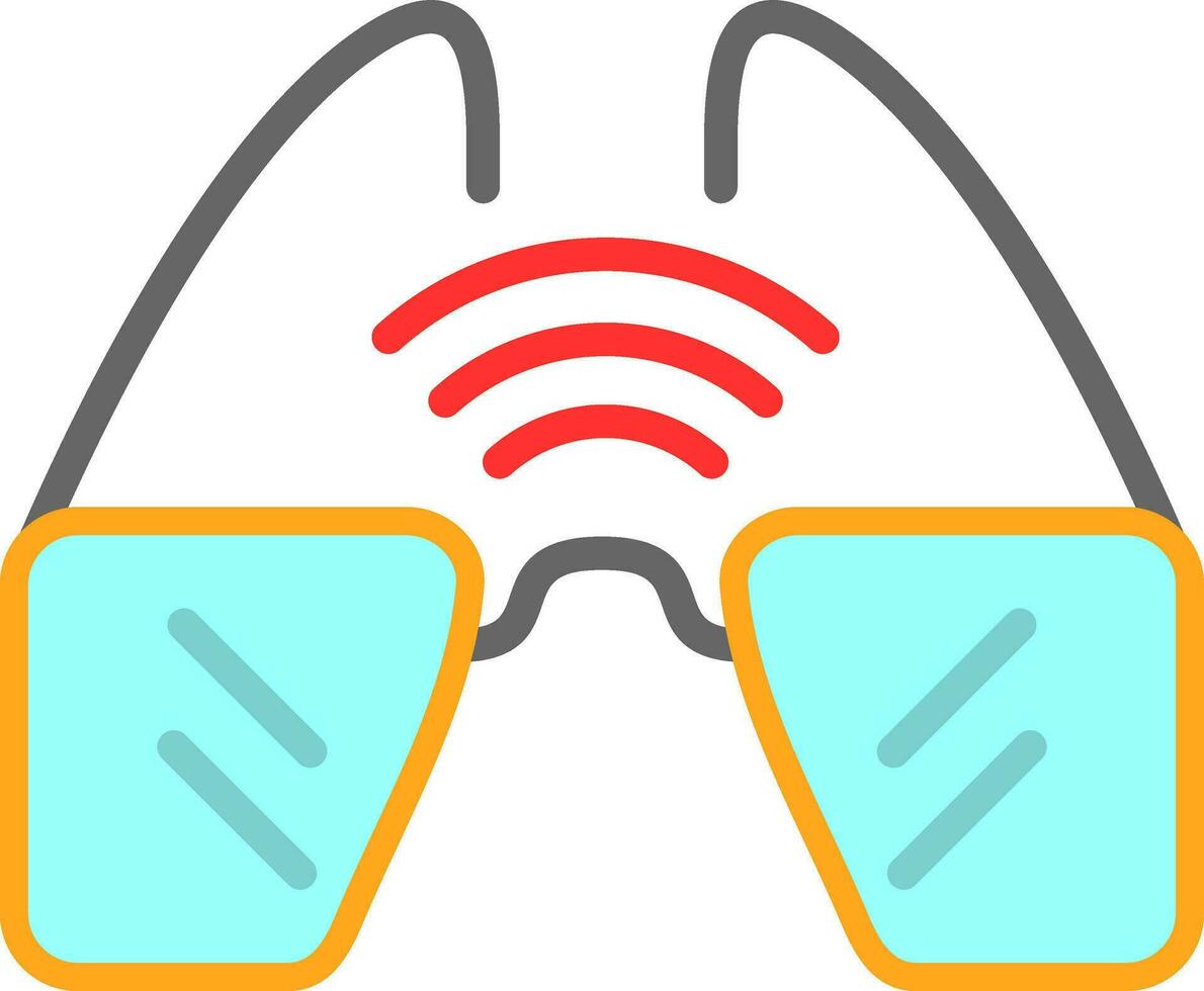 Smart Glasses  Vector Icon Design