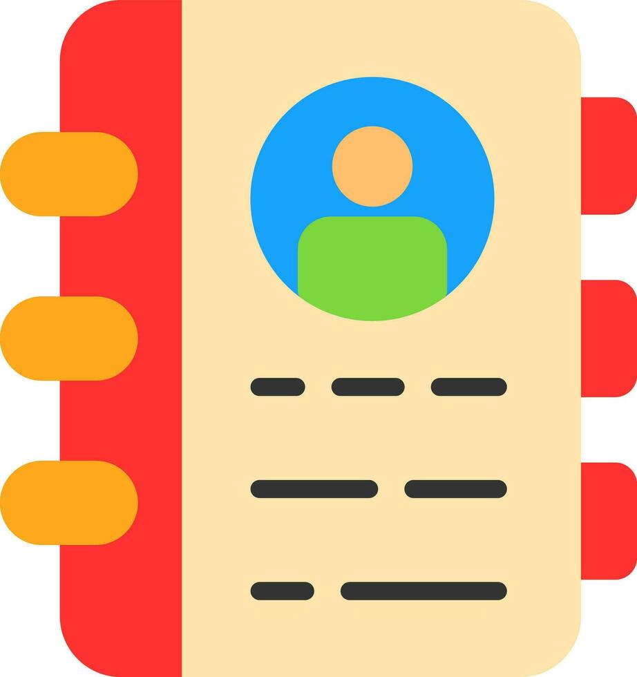 Contact Book  Vector Icon Design