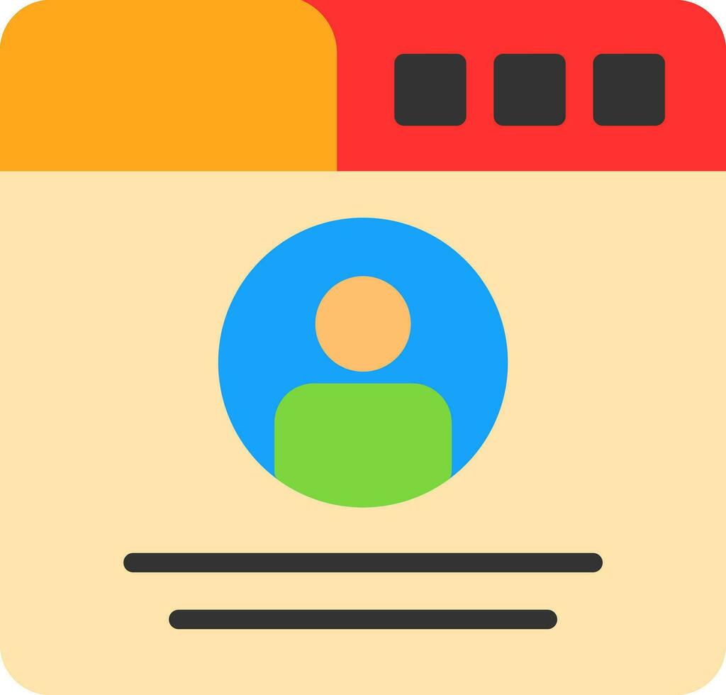 Profile  Vector Icon Design