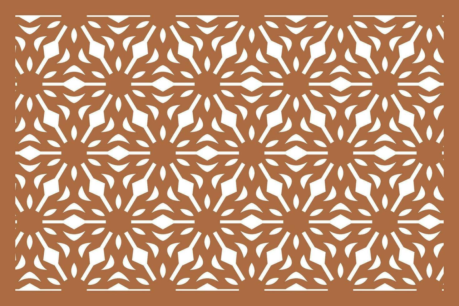 Jali design for Laser and CNC router, EPS File. vector