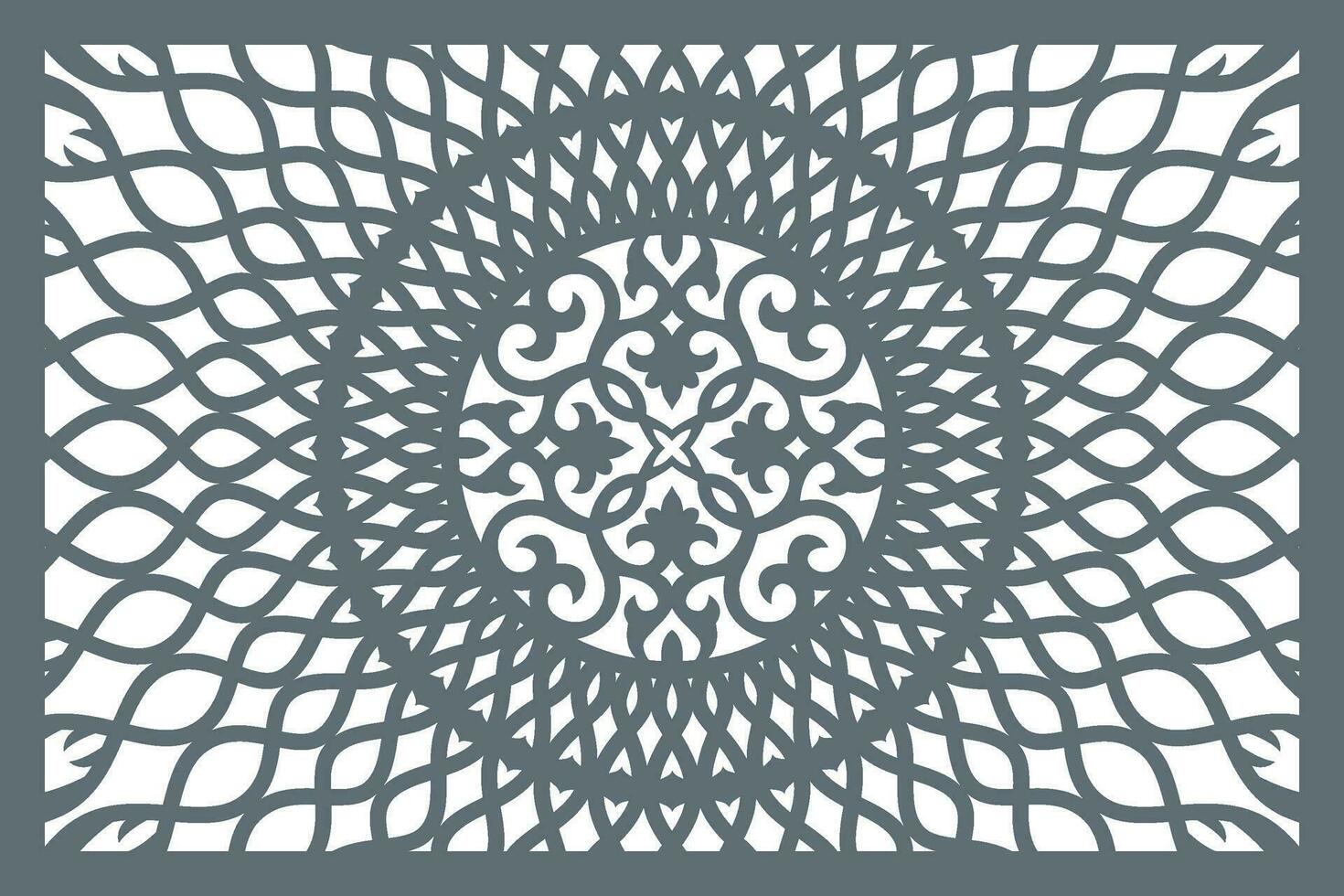 Om Jali Design for mandir, Laser Cutting Design For Mandir or Temple vector