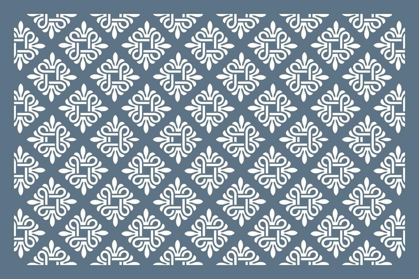 Jali design for Laser and CNC router, EPS File. vector