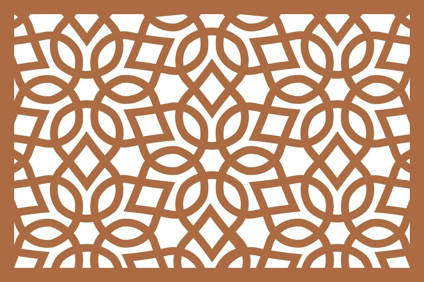 Jali design for Laser and CNC router, EPS File. vector