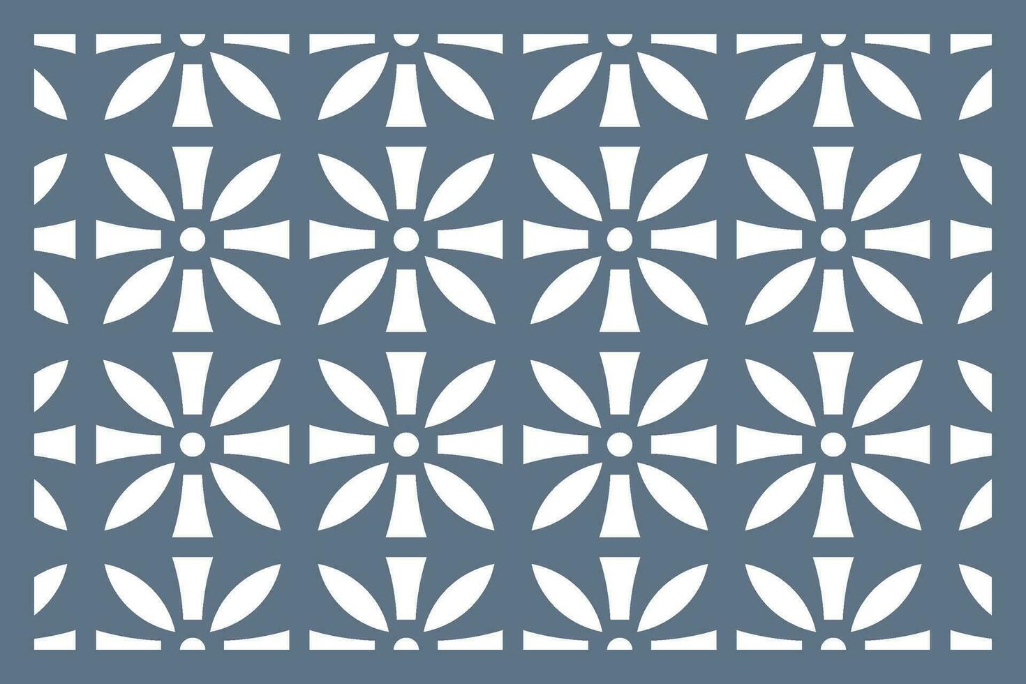 Jali design for Laser and CNC router, EPS File. vector