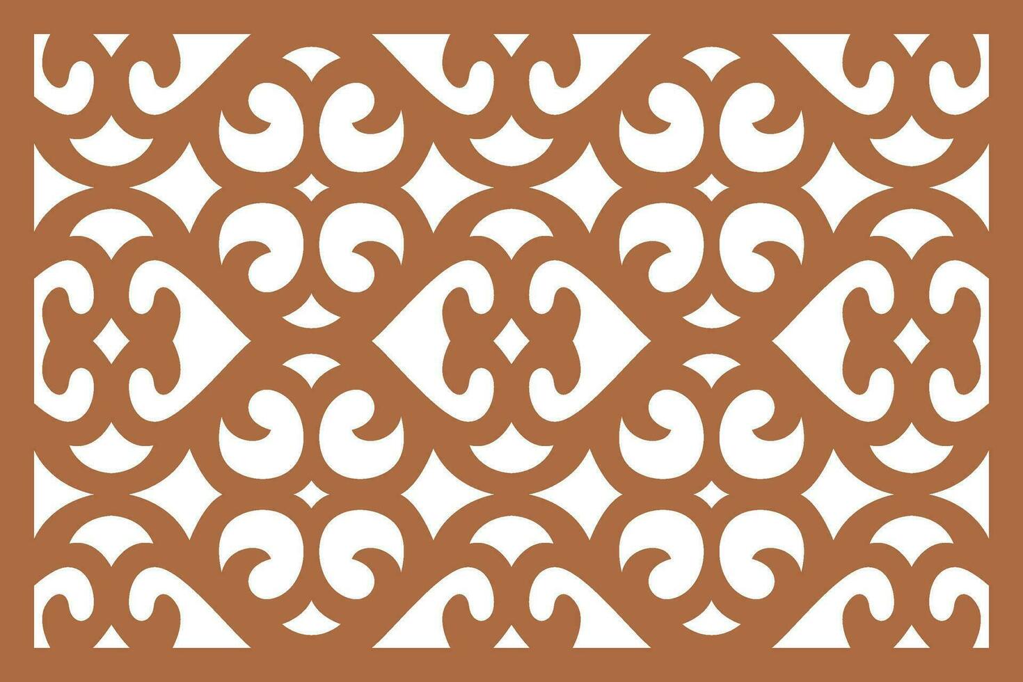 Jali design for Laser and CNC router, EPS File. vector