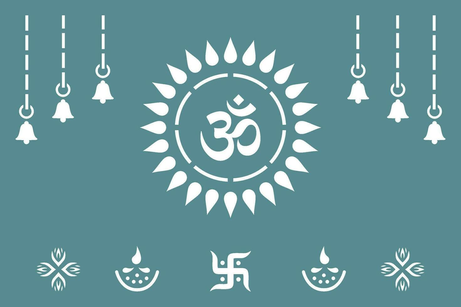 om jali diseño para mandir, láser corte diseño para mandir o templo. vector